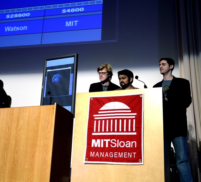 The MIT Sloan School of Management team, from left to right: R.J. Andrews, MBA '13; Gautham Iyer, MBA '12; and Ari Oxman, MBA '13.
