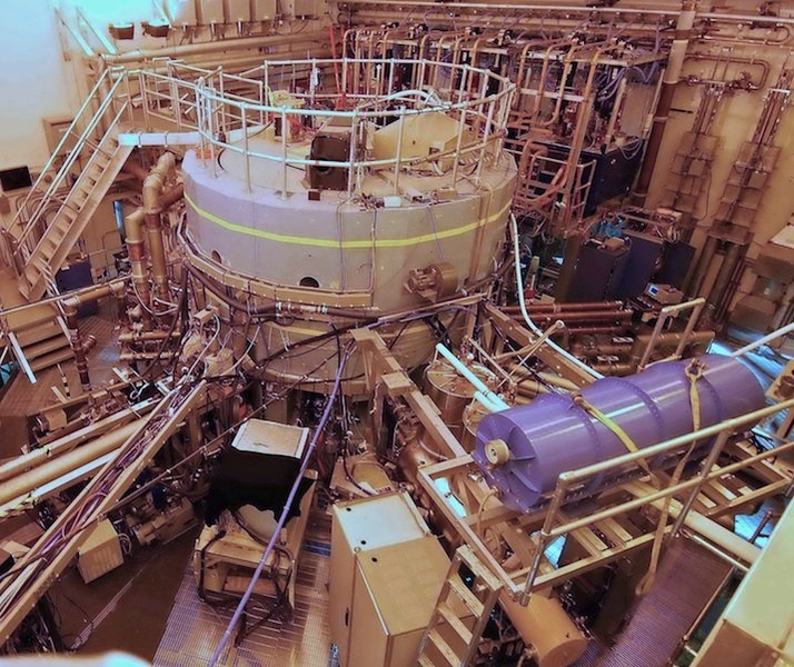 Birds-eye view of Alcator C-Mod.