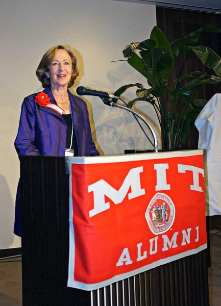 MIT President Susan Hockfield at the MIT-Japan 100th Anniversary Alumni Dinner.
