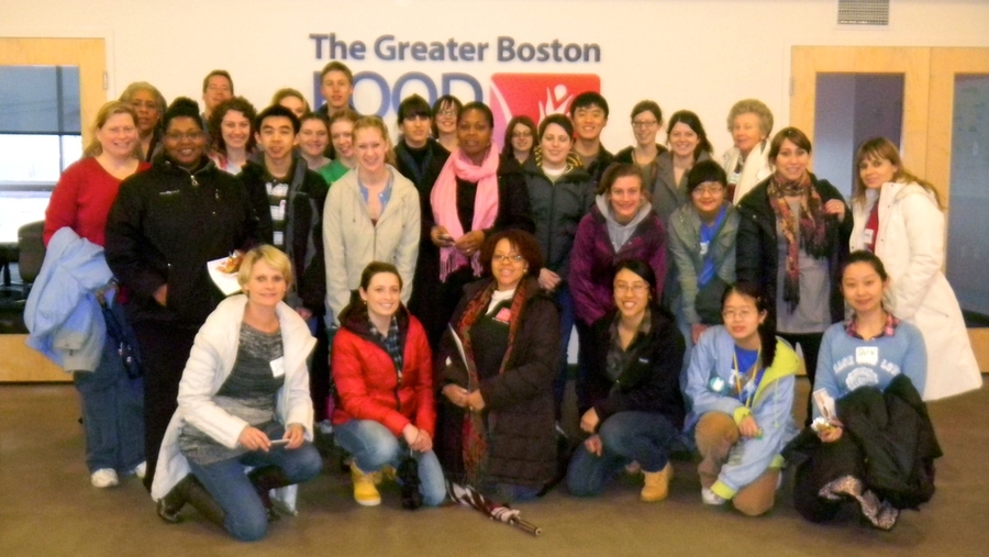 MIT volunteers at The Greater Boston Food Bank.