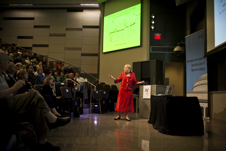Biology and chemistry professor JoAnne Stubbe presents the 40th Annual James R. Killian Jr. Faculty Achievement Award Lecture, titled "Radicals: Your Life Is In Their Hands," on March 6.