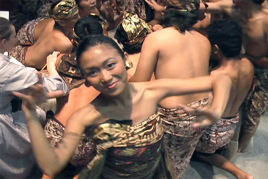 Scene from A House in Bali, opera by CAST director, composer, clarinetist and professor Evan Ziproyn, directed by theater professor Jay Scheib.