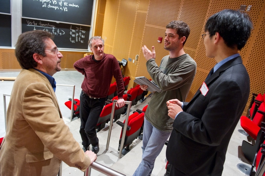 Revkin answers questions from MIT students. 