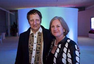Robert Lepage with Mary McDermott Cook.