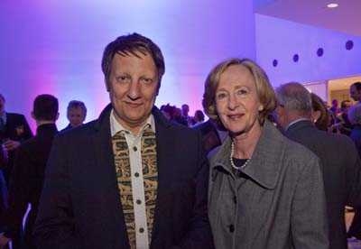 MIT President Susan Hockfield with Robert Lepage.