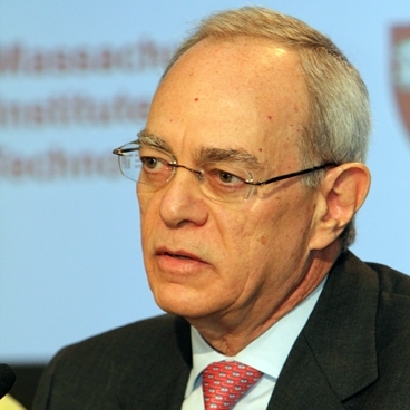 President-elect L. Rafael Reif at the May 2 press conference announcing edX.