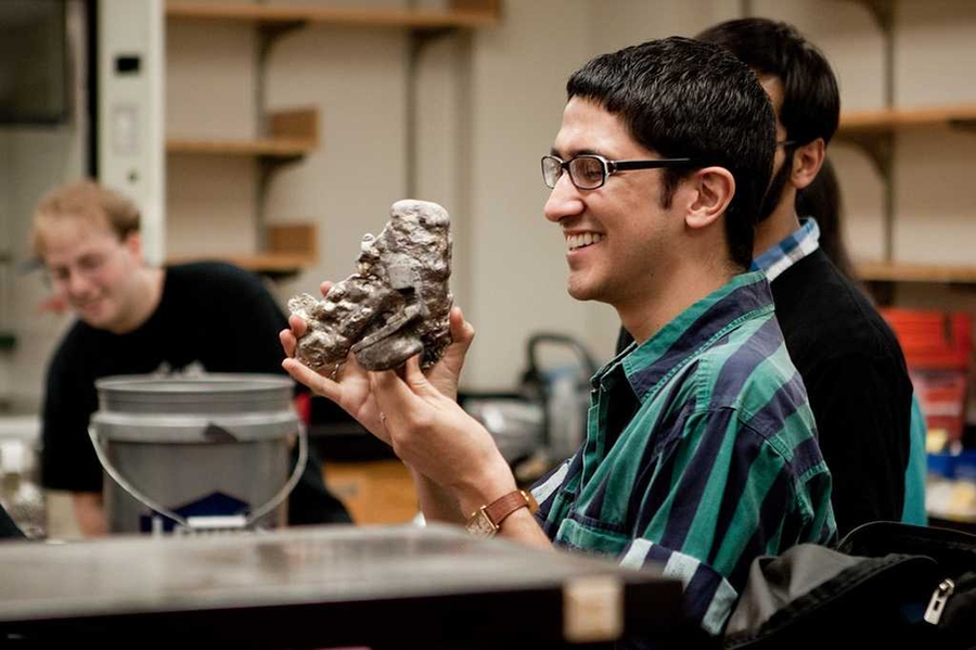 Students share their lost foam aluminum casting projects.