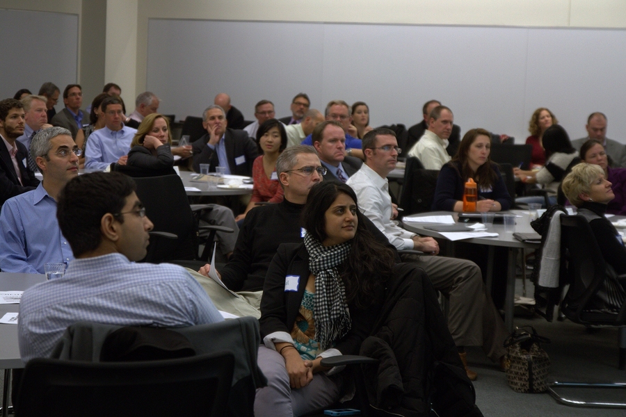 The event audience included students from around MIT working on a variety of social impact endeavors and Bose employees interested in helping mentor student teams. 