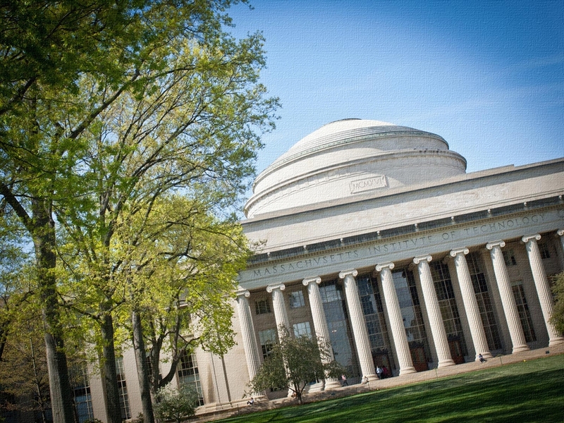 MIT's Dome at Building 10 is pictured with trees in front.