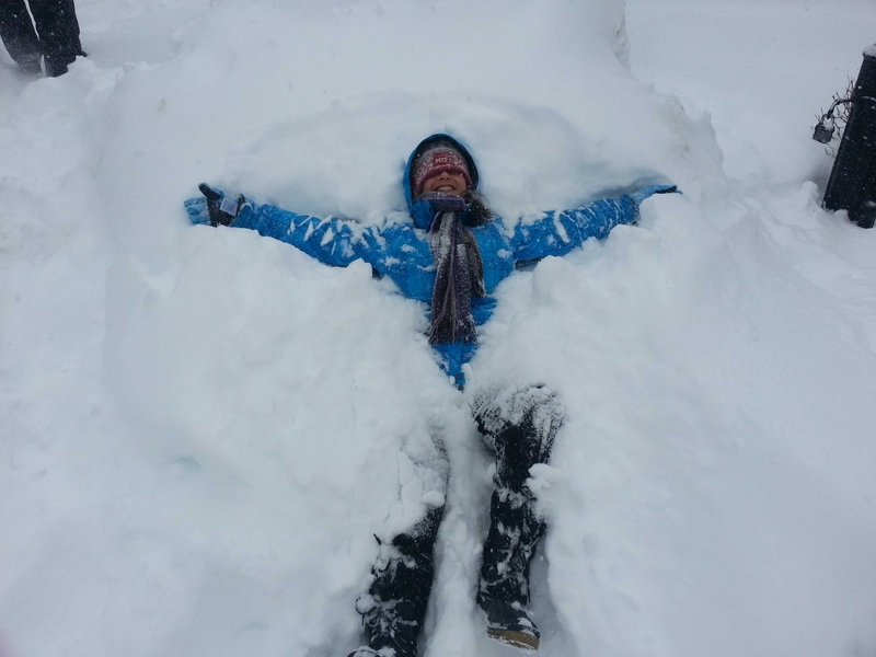 Time for a snow angel!