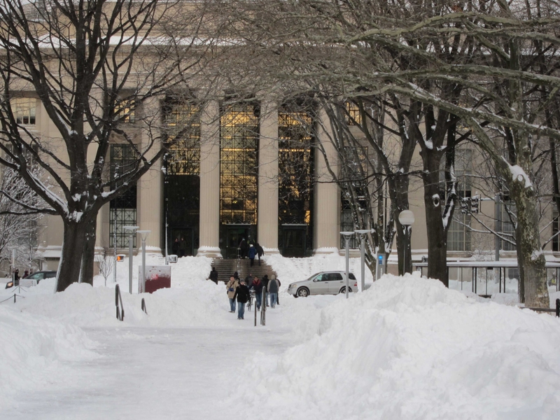 The view from W20 toward 77 Massachusetts Ave.