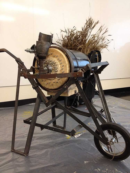 This multicrop thresher was developed during the pilot Scale-Ups Phase I program in 2012 under the direction of Kofi Taha and with a community partner in Ethiopia.