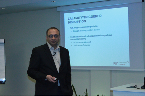 Sanjay Sarma teaches his "Radical Innovation" course in Italy in February.