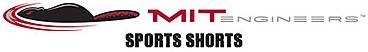 MIT Engineers beaver and text "MIT Engineering: Sports Shorts" is printed
