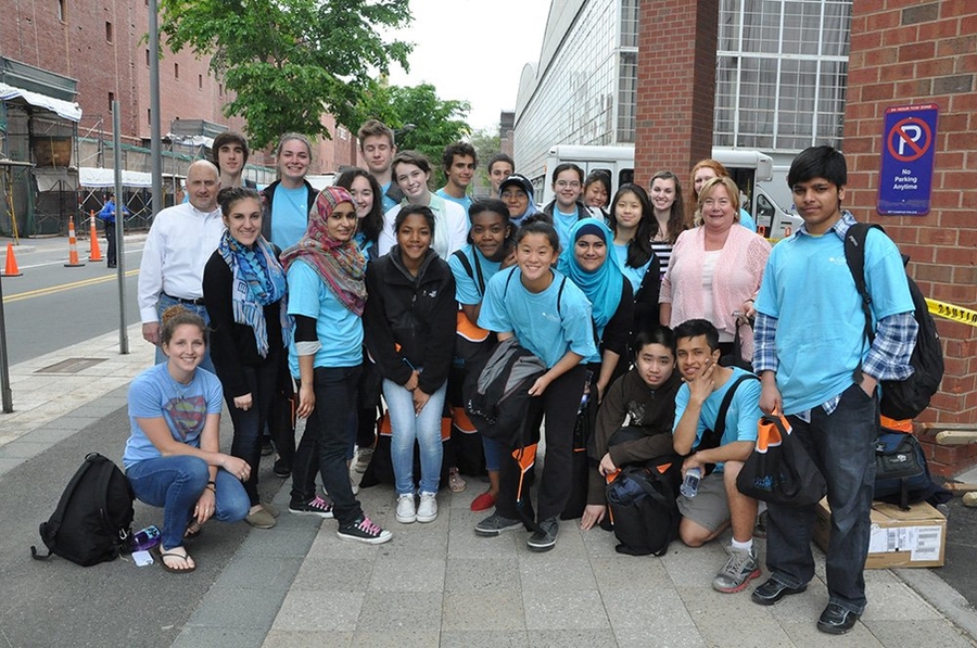 Local students from the National Honor Society participated in the event.
