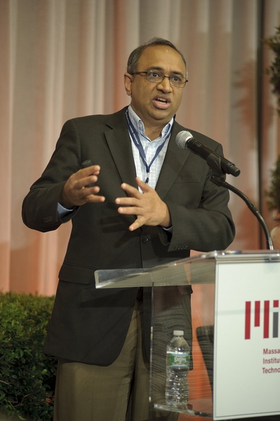 Sanjay Sarma, the Fred Fort Flowers and Daniel Fort Flowers Professor of Mechanical Engineering and director of MIT's Office of Digital Learning, spoke at the conference.