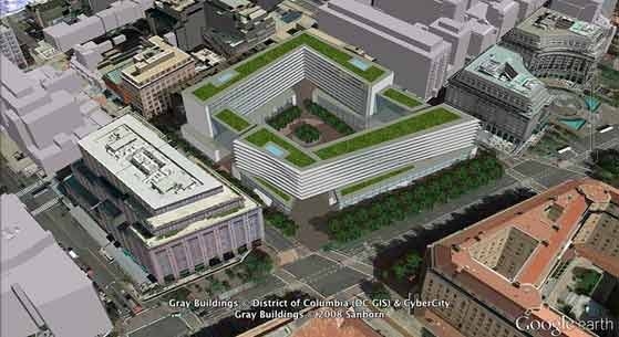The MIT team’s proposal was deemed perhaps the most accessible, with wide pedestrian entrances to the site on all sides and the greatest number of shopping opportunities, as well as a 30,000-square-foot museum on FBI history. 