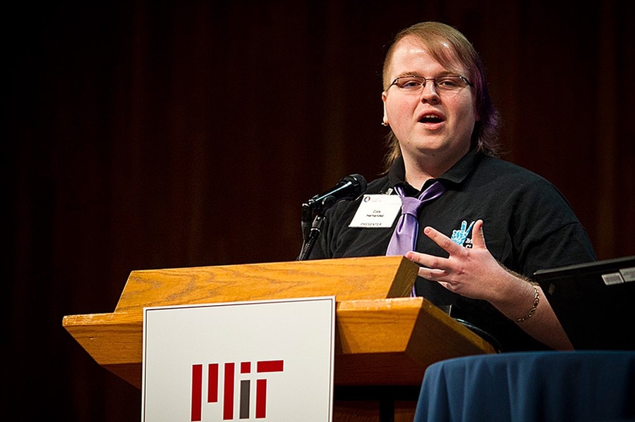 Hernandez introduced his video on student perspectives on diversity and meritocracy at the 2013 MIT Institute Diversity Summit.