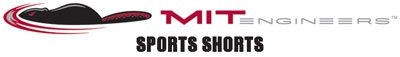 MIT Engineers beaver and text "MIT Engineering: Sports Shorts" is printed