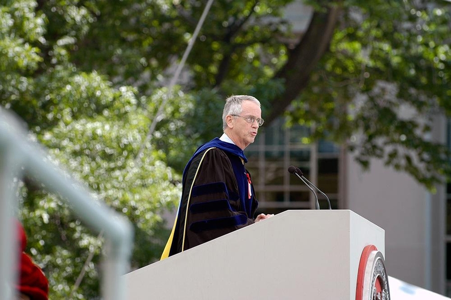 Charles M. Vest speaks at MIT's Commencement. 