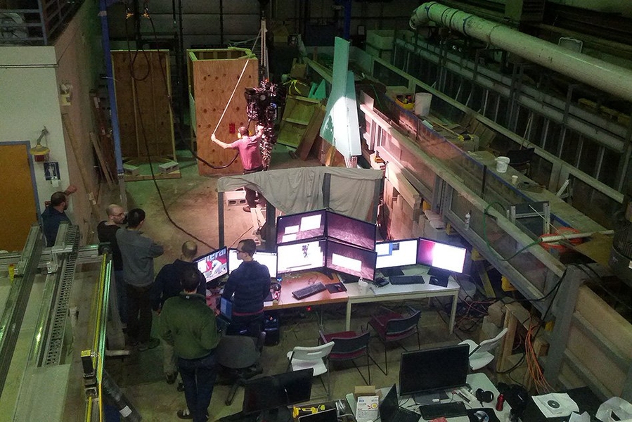 The MIT DARPA Robotics Challenge Team puts their robot through a series of tasks in preparation for the upcoming competition.  