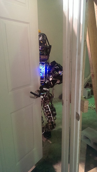 The MIT DARPA Robotics Challenge Team puts their robot through a series of tasks in preparation for the upcoming competition.  