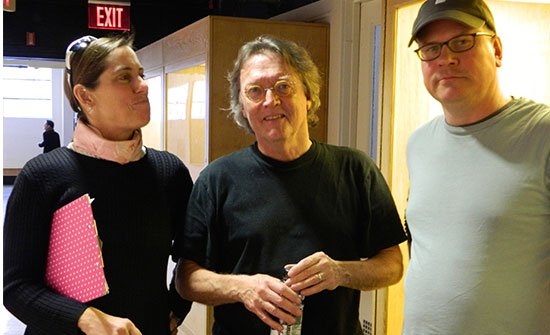 Mary Mazzio with cinematographers Donald McIntosh and Martin Albert.