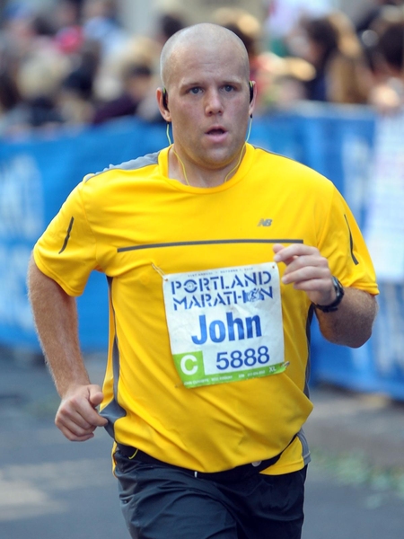 John Cunniffe is a second class engineer in the Central Utility Plant at MIT. He was a half mile from the finish line last year when the bombs went off and did not get to finish.