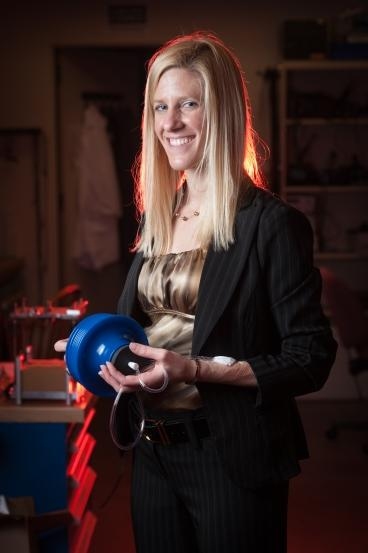 Danielle Zurovcik with her Wound-Pump. 
