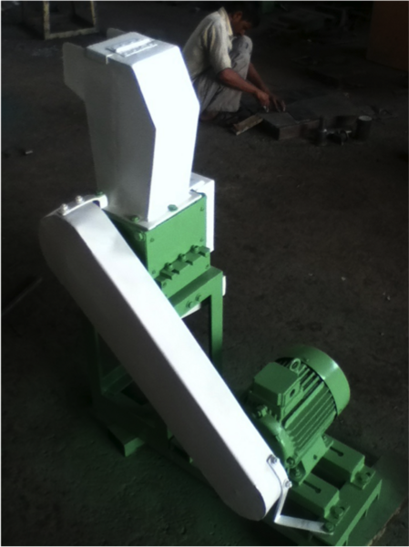 Protoprint's FlakerBot, which shreds used plastics to prepare them for meltdown and extrusion into 3-D printer filament.