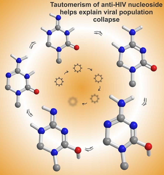 The new study revealed that a potential HIV drug called KP1212 can shift between five slightly different shapes (pictured). 