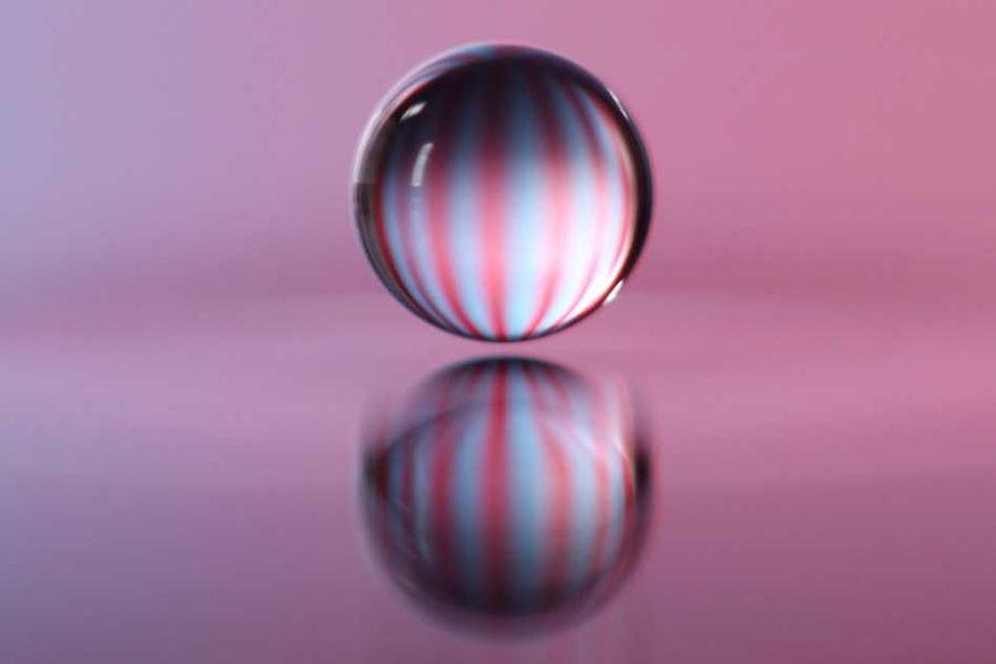 Close-ups of an experiment conducted by John Bush and his student Daniel Harris, in which a bouncing droplet of fluid was propelled across a fluid bath by waves it generated.