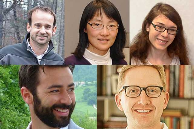 (Clockwise from top left) Gregory Fournier, Mei Hong, Emmy Murphy, Jeffrey Van Humbeck, and Alex Shalek