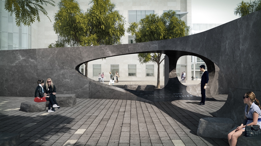 Artist’s rendering of the Collier Memorial