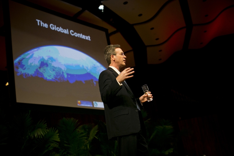 Keynote speaker Anthony Leiserowitz is the director of the Yale Project on Climate Change Communication.