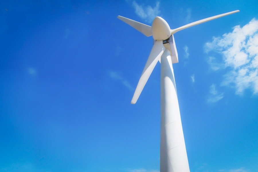 Model of a turbine constructed with Keystone Tower System's spiral tapered welding process