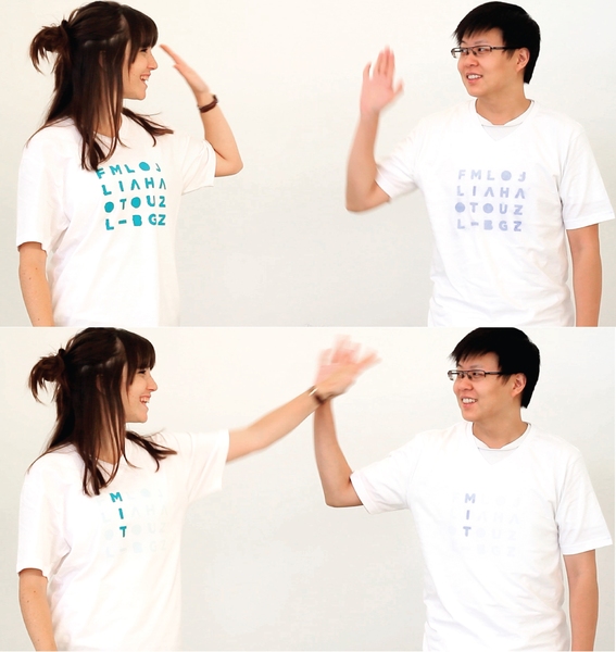 Social Textiles respond when users share a common interest. 