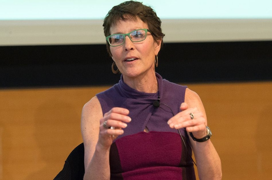 Judith Layzer, a professor of environmental policy at MIT, spoke about how to influence people’s opinions on the issue.
