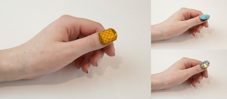 The NailO flexible PCB prototype. 