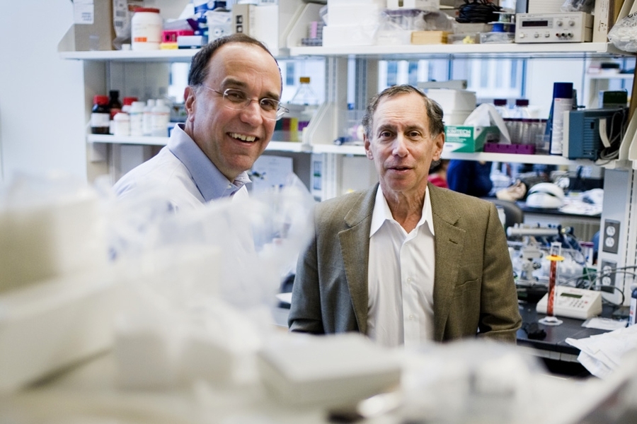 Michael Cima (left) and Robert Langer