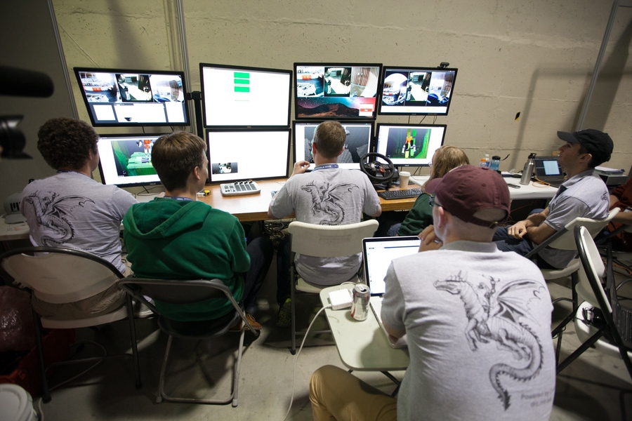 The MIT team carefully analyzes their control interface. 