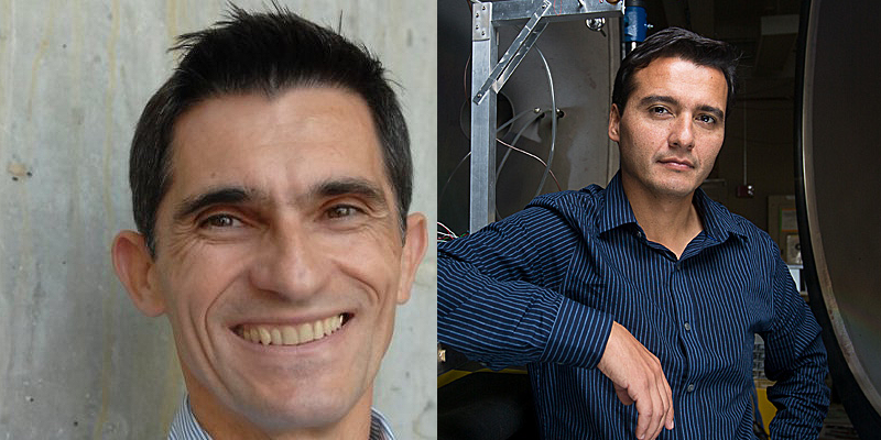 Patrick Jaillet (left), the Dugald C. Jackson Professor of Electrical Engineering and Computer Science, and Paulo Lozano, associate professor of aeronautics and astronautics, are new MISTI faculty directors.