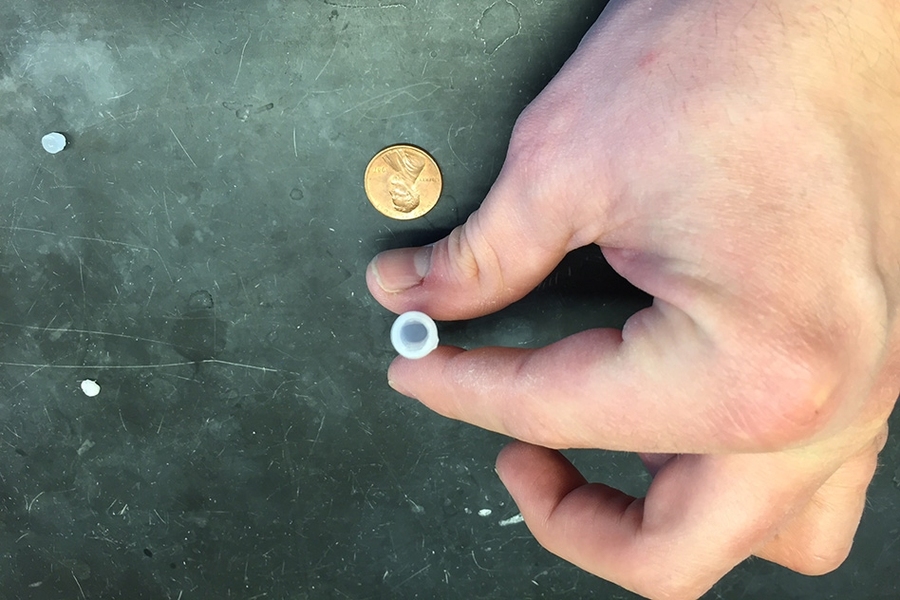 Chemical mixtures can be stored in the capsules’ hollow centers.