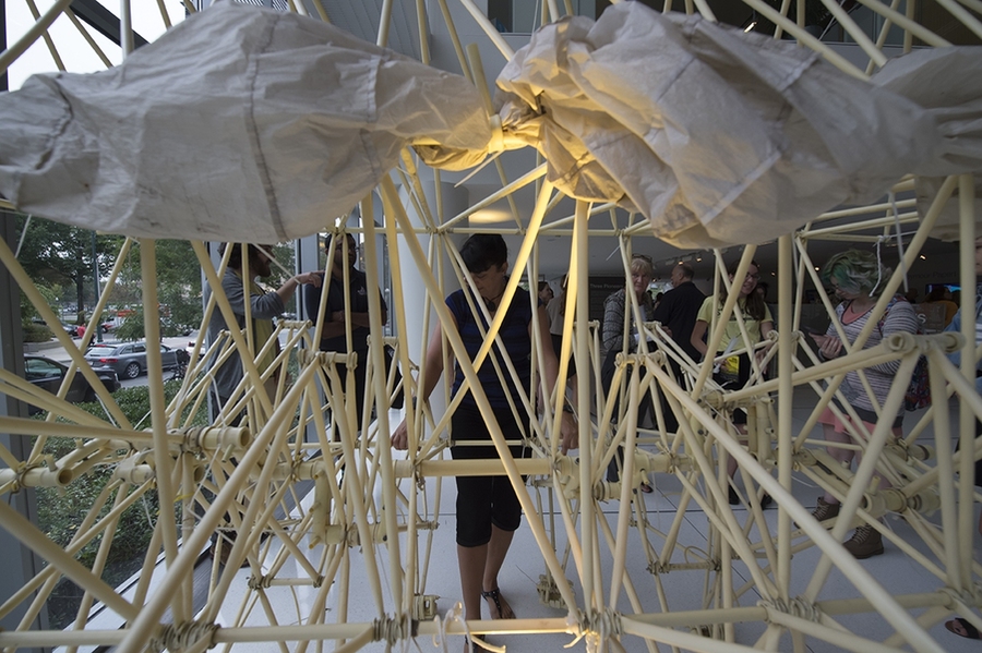 Theo Jansen's Strandbeest in the MIT Media Lab