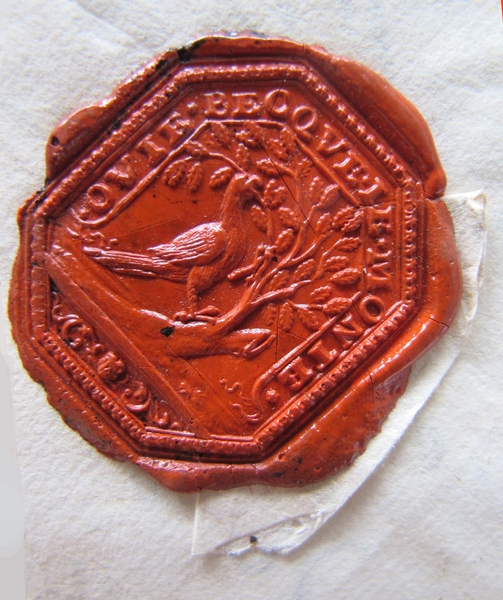 Wax seal.