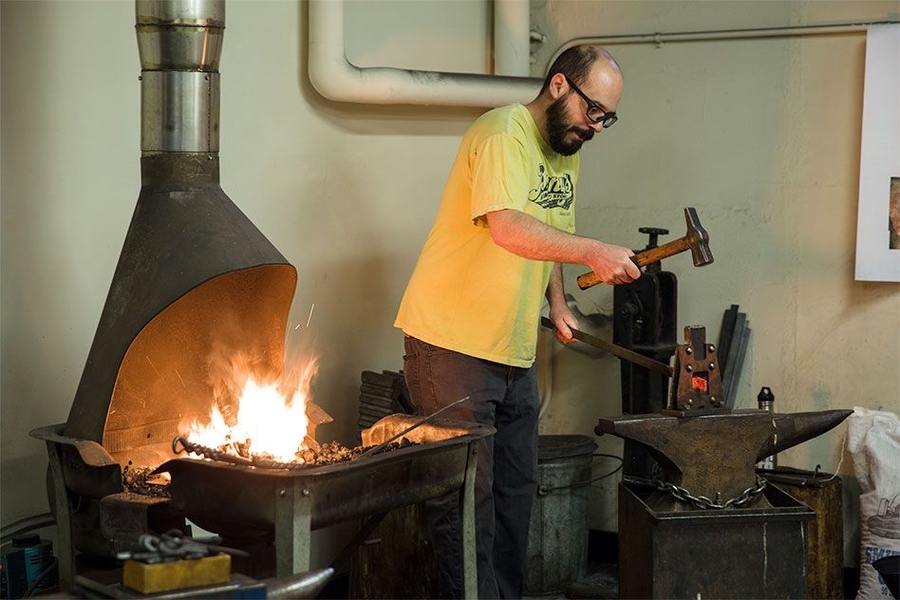 The MIT foundry offered demonstrations during the day’s event.