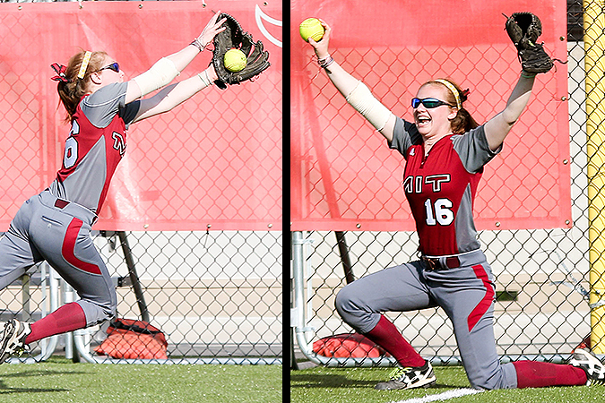 Katherine Shade's game-saving catch in Game 1 of the NCAA Super Regional helped propel the Engineers to a spot in the College World Series. 