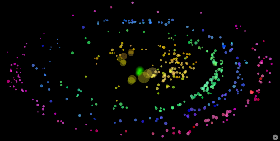 This soundscape is an artistic representation of the ATLAS detector in which incoming data triggers different audio samples. 