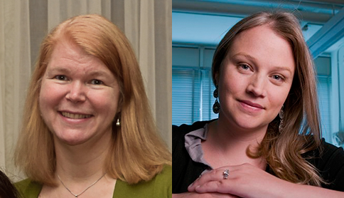 MIT physicists Janet Conrad (left) and Lindley Winslow were key consultants for the 2016 reboot of the classic 1984 supernatural comedy "Ghostbusters."