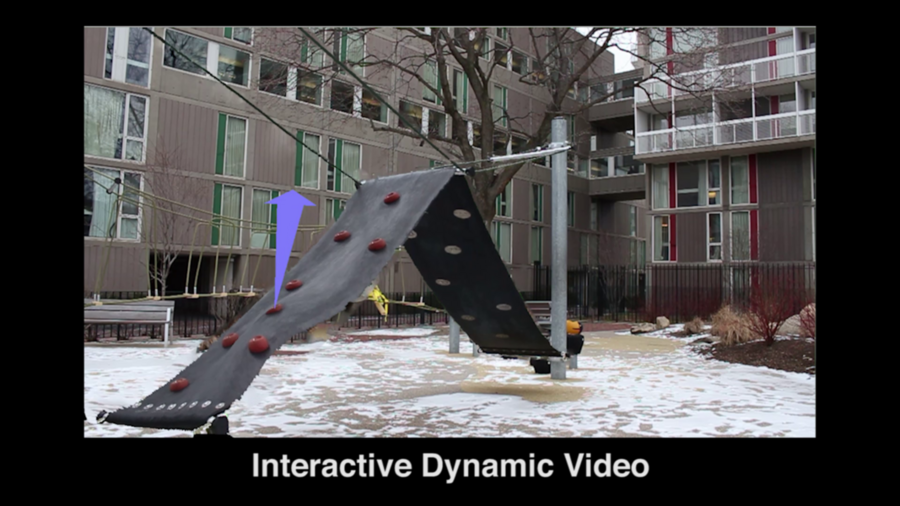 Using traditional cameras and algorithms, IDV looks at the tiny, almost invisible vibrations of an object to create video simulations that users can virtually interact with.

